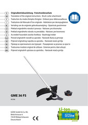 Gude GME 36 FS Translation Of The Original Instructions