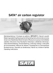 SATA air carbon regulator Operating Instructions Manual