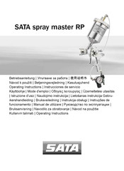 SATA spray master RP Operating Instructions Manual