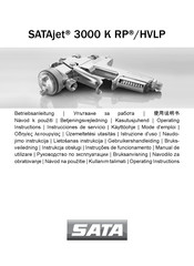 SATA SATAJET 3000 K RP/HVLP Operating Instructions Manual