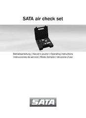 SATA air check set Operating Instructions Manual