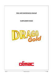 OLIMAC DRAGO Gold User And Maintenance Manual