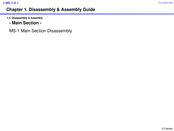 Sony FJ58GP Assembly And Disassembly Manual