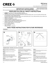 Cree NTA Series Installation Instructions Manual