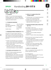 Davin DV-11T II Manual