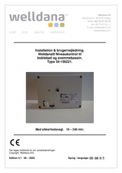 welldana 34-150221 Installation & Operating Instructions Manual