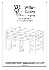 Walker Edison BWTLD46 Assembly Instructions Manual
