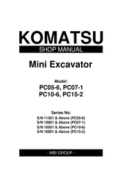 Komatsu PC07-1 Shop Manual