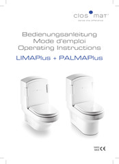 closomat PALMAPlus Operating Instructions Manual