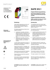 CM SAFE 5.1 Original Operating Instruction