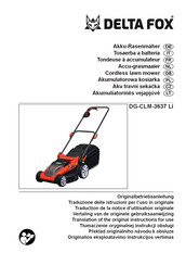 Delta Fox DG-CLM-3637 Li Translation Of The Original Instructions For Use