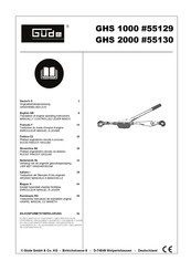 Gude GHS 1000 Translation Of Original Operating Instructions
