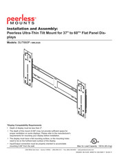 PEERLESS Mounts SWLS320 Installation And Assembly Manual