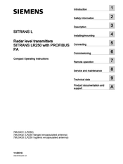 Siemens 7ML5431 Compact Operating Instructions