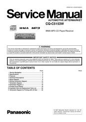 Panasonic CQ-C5153W Service Manual