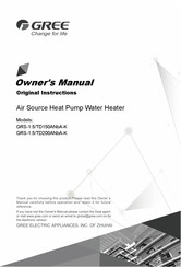 Gree GRS-1.5/TD150ANbA-K Owner's Manual