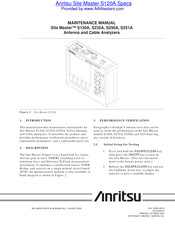 Anritsu Site Master S251A Maintenance Manual
