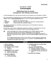Conceptronic C150APM Quick Installation Manual