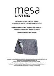 Mesa Living 804.080-081 Instruction Manual