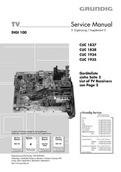 Grundig DIGI 100 CUC 1837 Service Manual