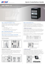 Areca ARC-8042-12 Quick Installation Manual