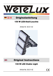 Wetelux 93 31 42 Original Instructions Manual