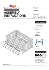 Furniture of America CM1927 Assembly Instructions Manual