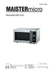 MAISTERmicro ELTRA NV Manual