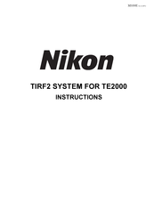 Nikon TIRF2 Instructions Manual