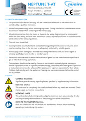 NuAire NEPTUNE T-AT Installation Manual