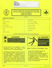 Aire-Flo AF80MPA Series Installation And Servicing Instructions
