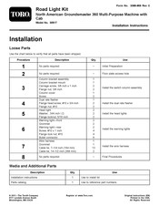 Toro 30517 Nstallation Instructions