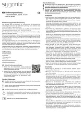 Sygonix 1381784 Operating Instructions Manual
