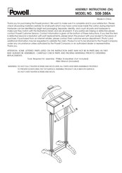 Powell 508-386A Assembly Instructions