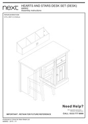 Next HEARTS AND STARS 680852 Assembly Instructions Manual