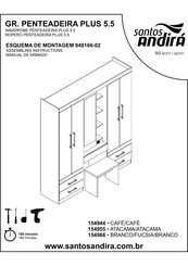 Santos Andirá PENTEADEIRA PLUS 5.5 WARDROBE 154944 Assembling Instructions