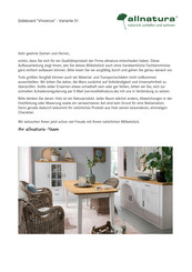 allnatura Vincenza Link Sideboard Assembly Instructions Manual