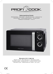 Proficook PC-MWG 1208 Instruction Manual