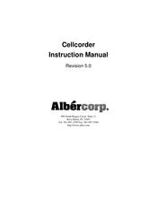 Albercorp Cellcorder Instruction Manual