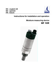 Beko DP 109 Instructions For Installation And Operation Manual