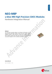 U-Blox NEO-M8P Hardware Integration Manual