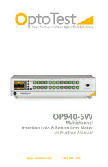 OptoTest OP940-SW Instruction Manual