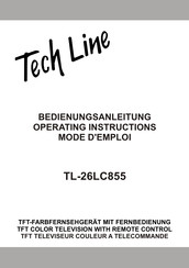 Tech Line TL-26LC855 Operating Instructions Manual
