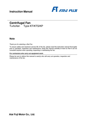FT KTS Series Instruction Manual