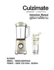 Cuizimate RBSBLENDERDUO Instruction Manual