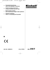 EINHELL NMS 210 T Original Operating Instructions