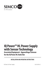 Simco-Ion IQ Power HL Installation And Operating Instructions Manual