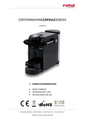 Rotel CAPSULE 220CH1 Instructions For Use Manual