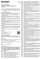VOLTCRAFT 1590606 Important Informations