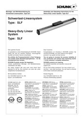 SCHUNK SLF Series Assembly And Operating Instructions Manual